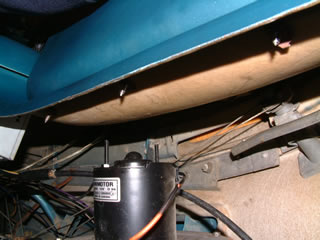 Heater ventilatie motor en raam ontwasemingsgaten