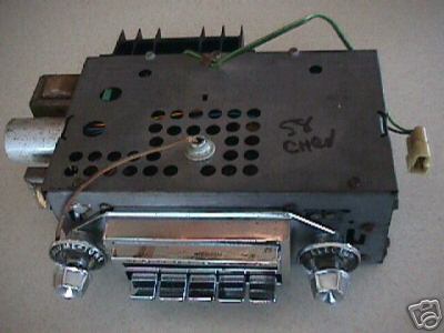 Bottom side of the '58 radio.