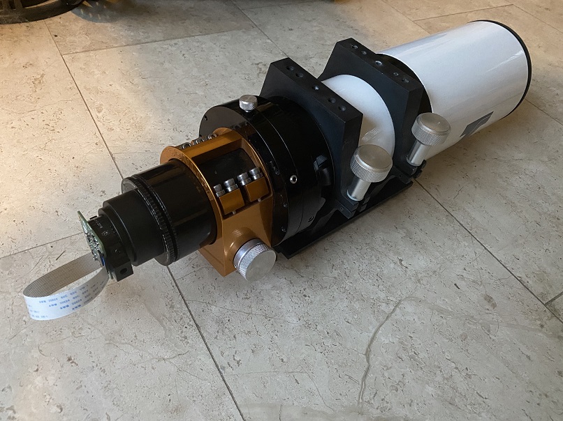 TS 80/480mm APO refractor telescope with the Raspberry Pi HQ camera
